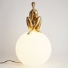 Designerska lampa stołowa dekoracyjna ozdobna kobieca sylwetka złota szklana kula WOMAN ST-6022-C gold Step Into Design